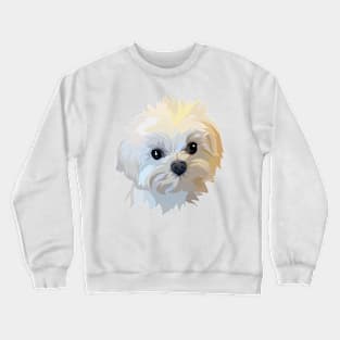 dog white vector Crewneck Sweatshirt